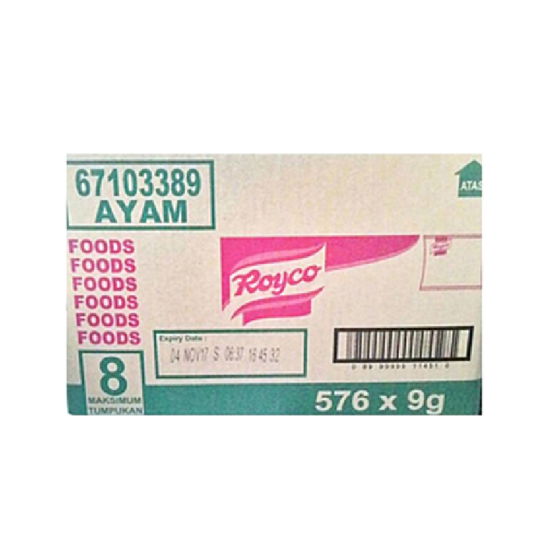 Royco Ayam Sachet 9 Gr Karton Isi 576 Pcs