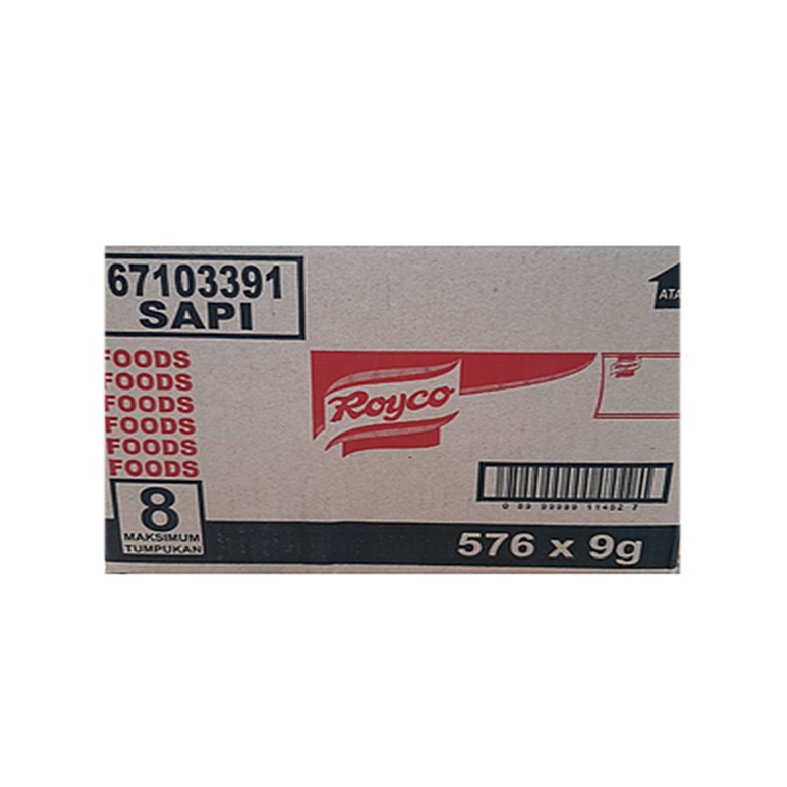 Royco Rasa Sapi Sachet 9 Gr Karton Isi 576 Pcs