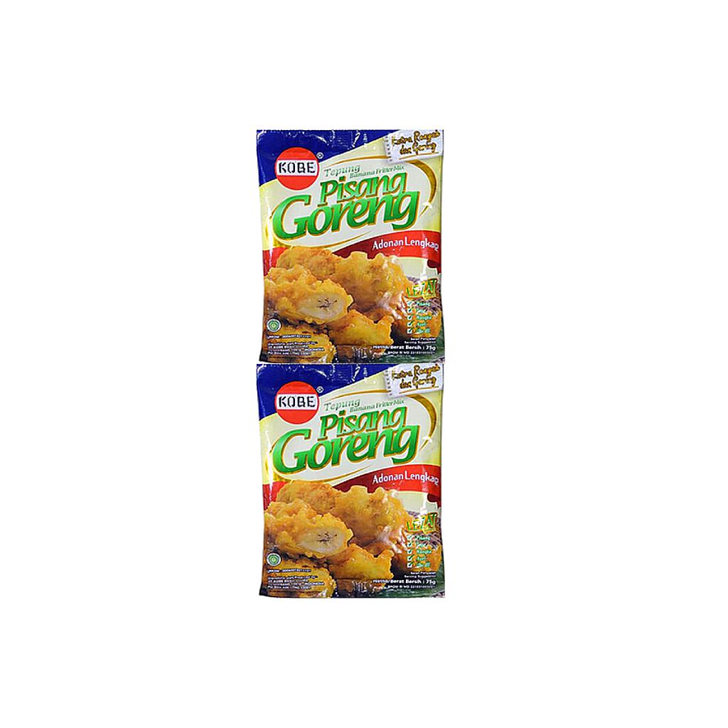 Kobe Tepung Pisang Goreng Sachet 75 Gr Renceng 10 Pcs