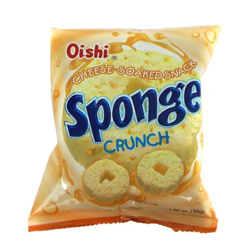 Oishi Sponge Crunch Keju Cheddar 28 G