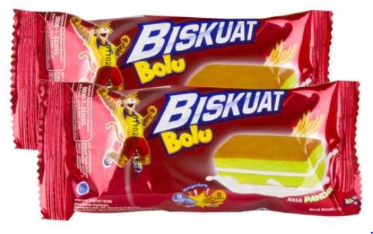 Biskuat Bolu Pandan 16,6 Gram Sachet