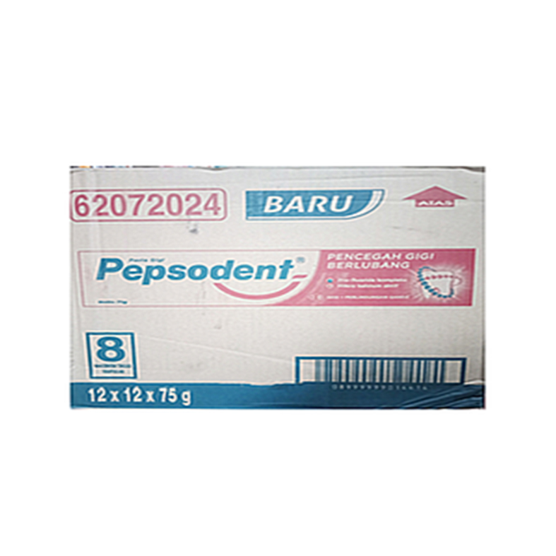 Pepsodent Tube 75 g Karton Isi 144