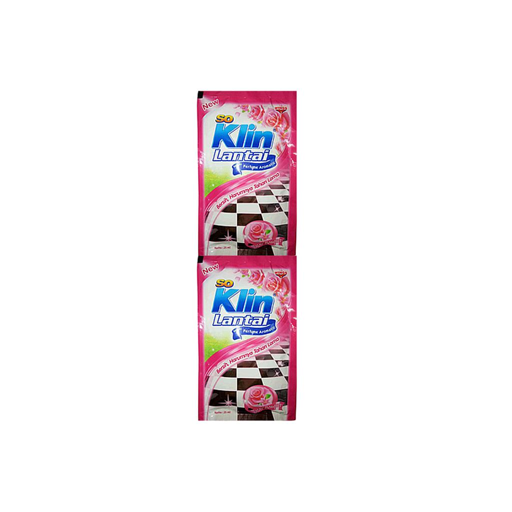 So Klin Lantai Rose Bouquet Sachet 25 Ml Renceng 12 Pcs