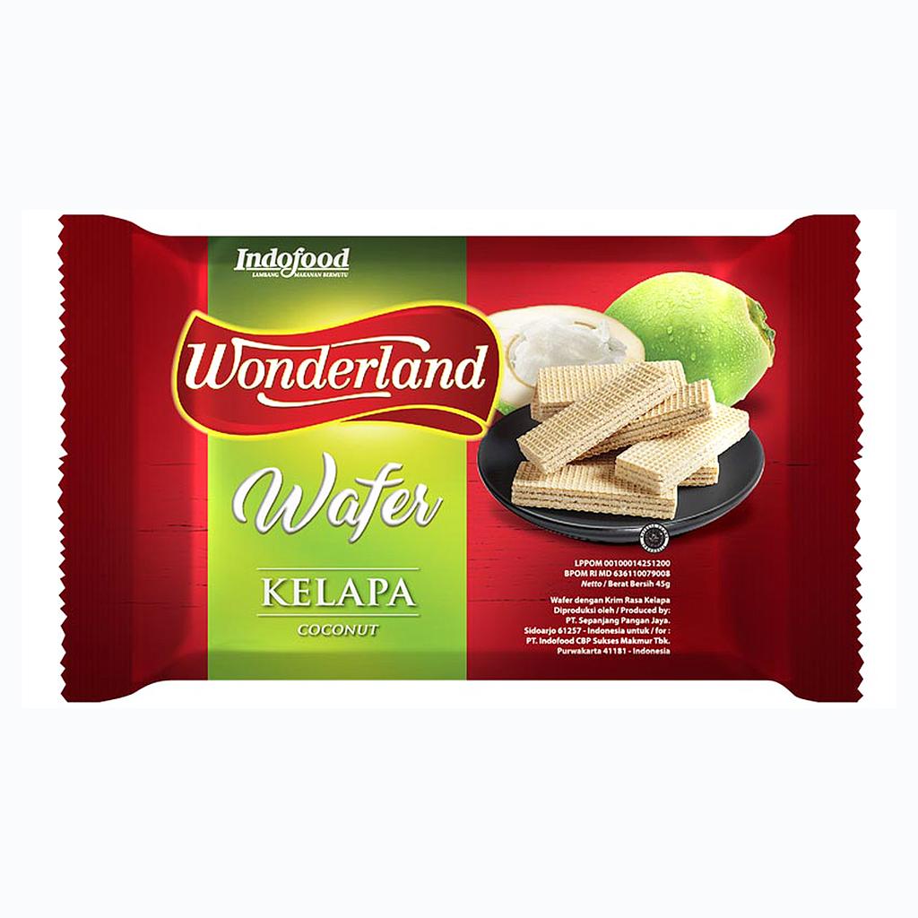 Wonderland Wafer Kelapa 45 G
