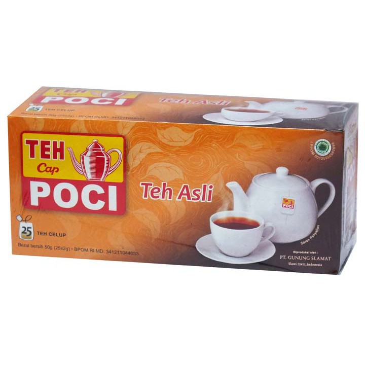 Teh Cap Poci Teh Hitam Celup 25 Kantong