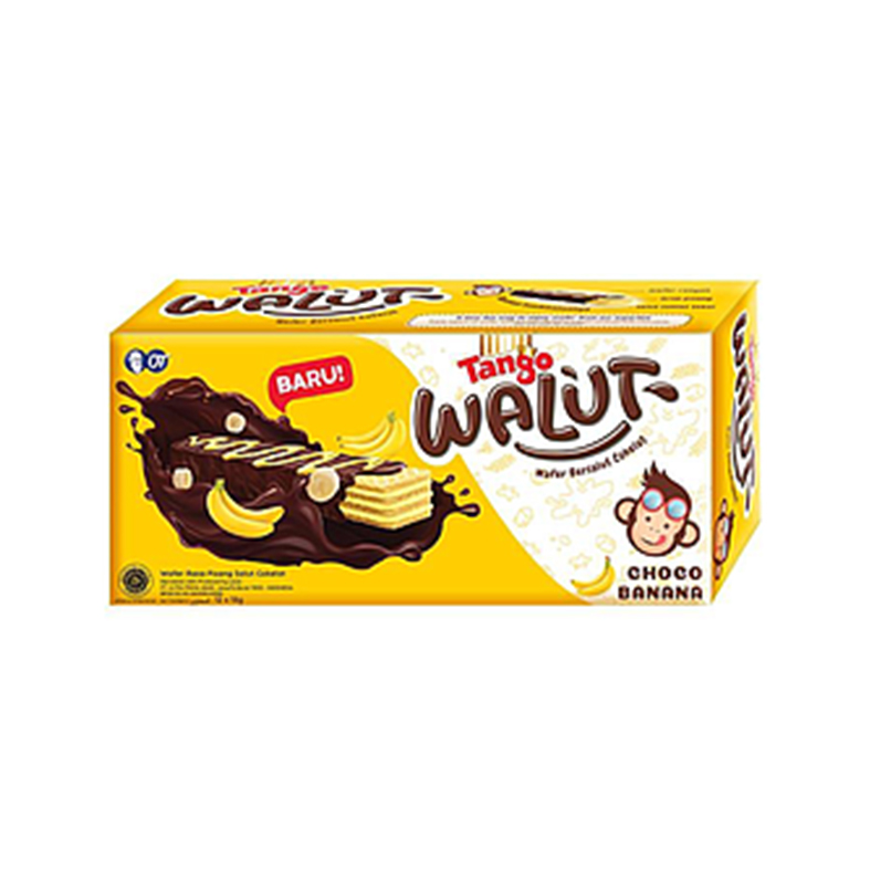 Tango Wafer Rasa Pisang Salut Cokelat 18 G Isi 12