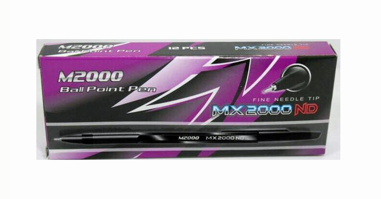 M2000 Ballpoint Pen Mx2000 ND Black Box Isi 12 Pcs