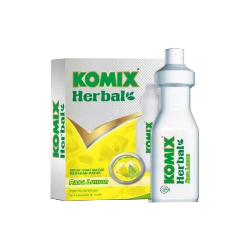 Komix Herbal Rasa Lemon 15 Gr Isi 4 Tube