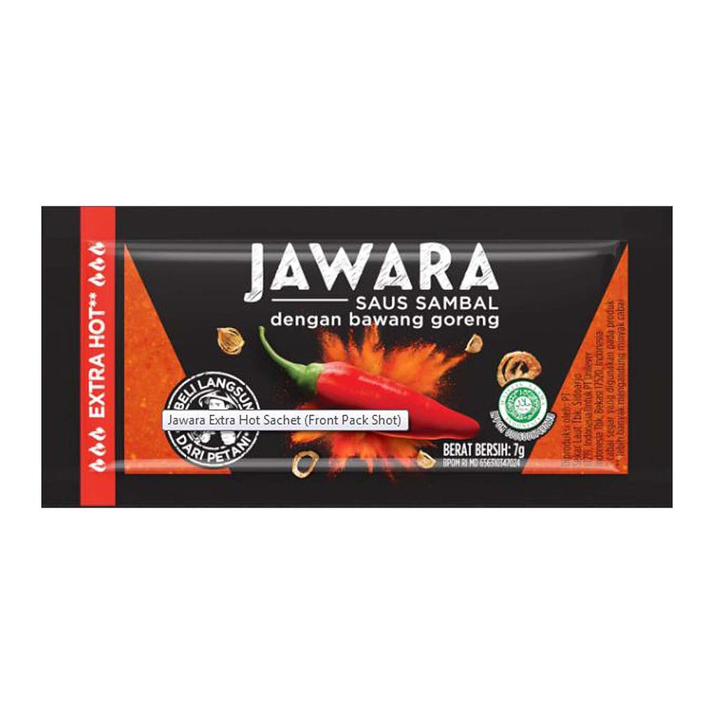 Jawara Extra Hot Dengan Bawang Goreng Sachet 7 Gr