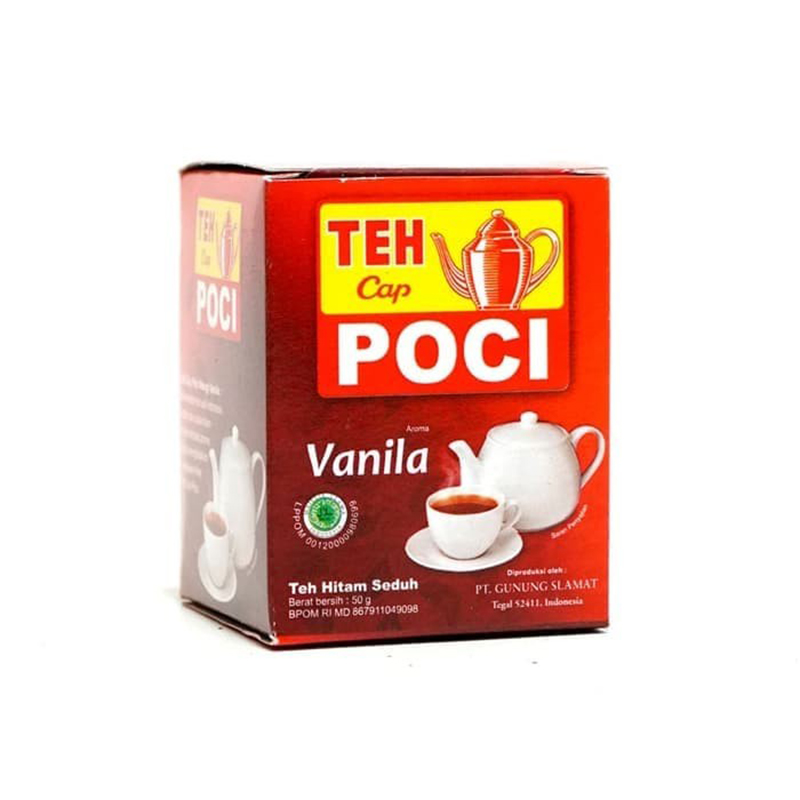 Teh Cap Poci Vanila Serbuk 50 Gr