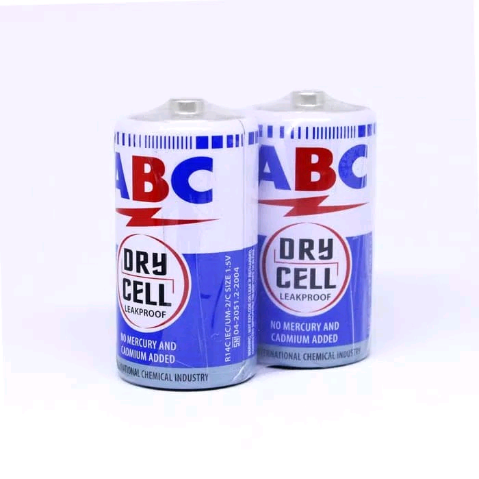ABC Dry Cell 1.5 v c Size 1 Pack Isi 2
