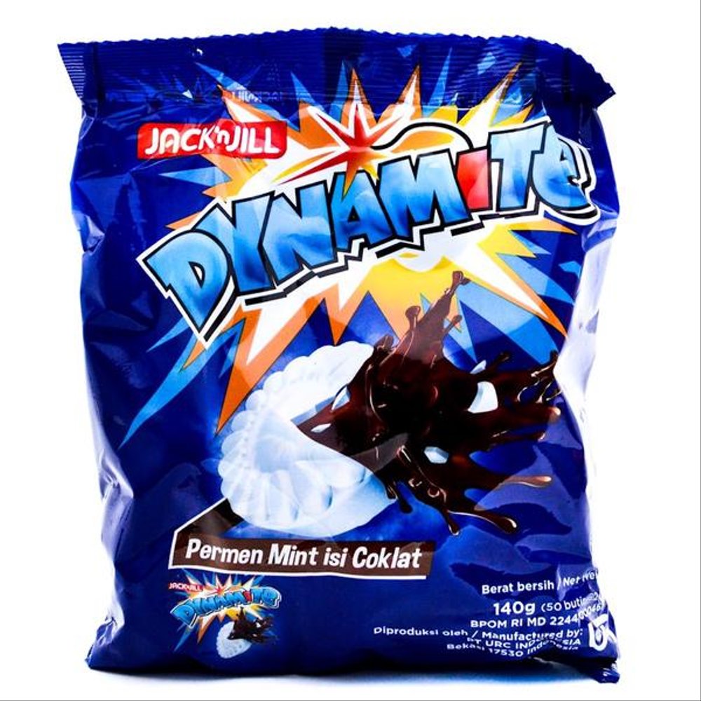 Dynamite Permen Mint Isi Coklat 140 G