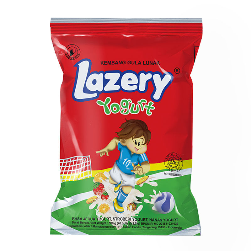 Kembang Gula Lazery Yogurt 100 G Pack Isi 40