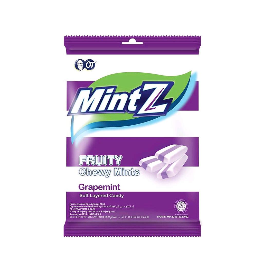 Mintz Fruity Chewy Grapemint 115 G Isi 50 Pack