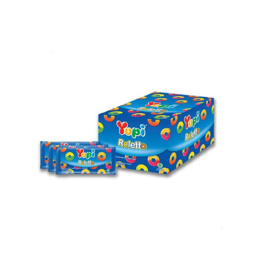 Yupi Roleeto Mix Plastic Pack 16,5 Gr Box Isi 12