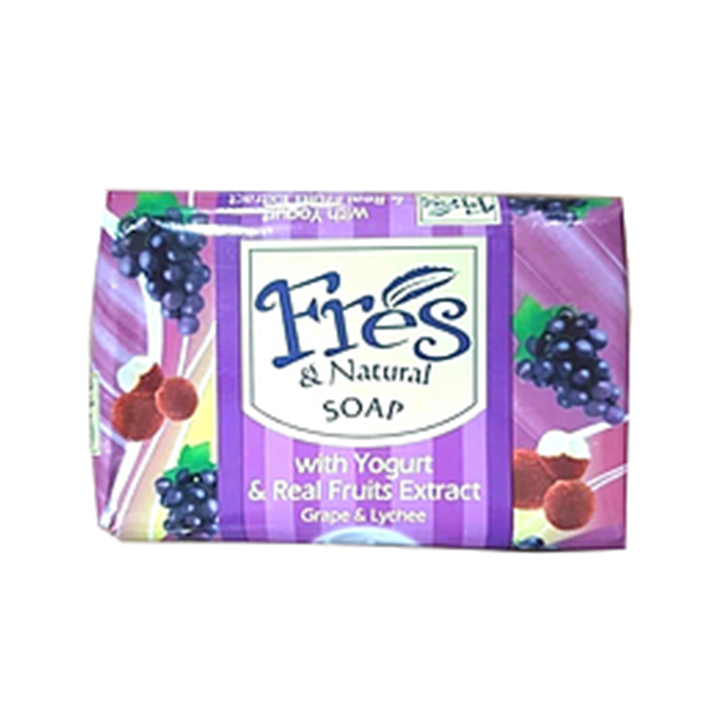 Fres &amp; Natural Grape Lychee Soap Bar 70 Gr