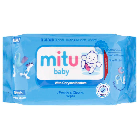 Mitu Baby Fresh And Clean Wipes 20 Sheets