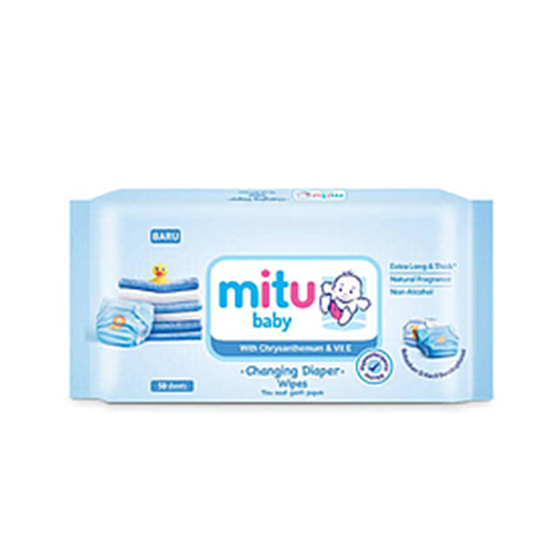 Mitu Changing Diaper Wipes 50 Sheets